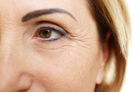 Senior woman face, closeup